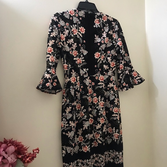MAGGY LONDON FLORAL DRESS - Picture 3 of 5